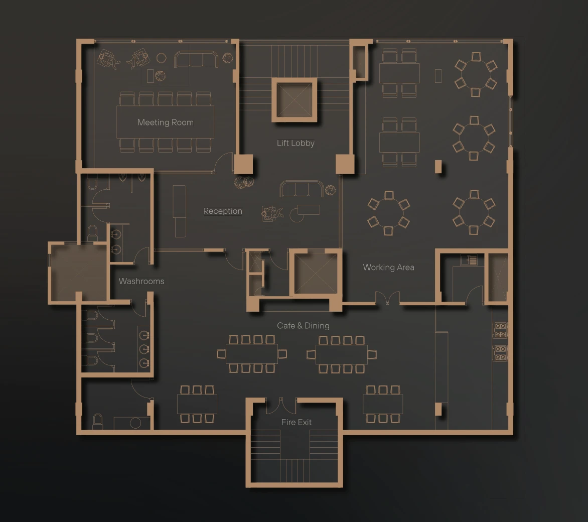 Pinnacle Square 5th floor layout plan